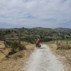 Fietsen met de zon in de rug